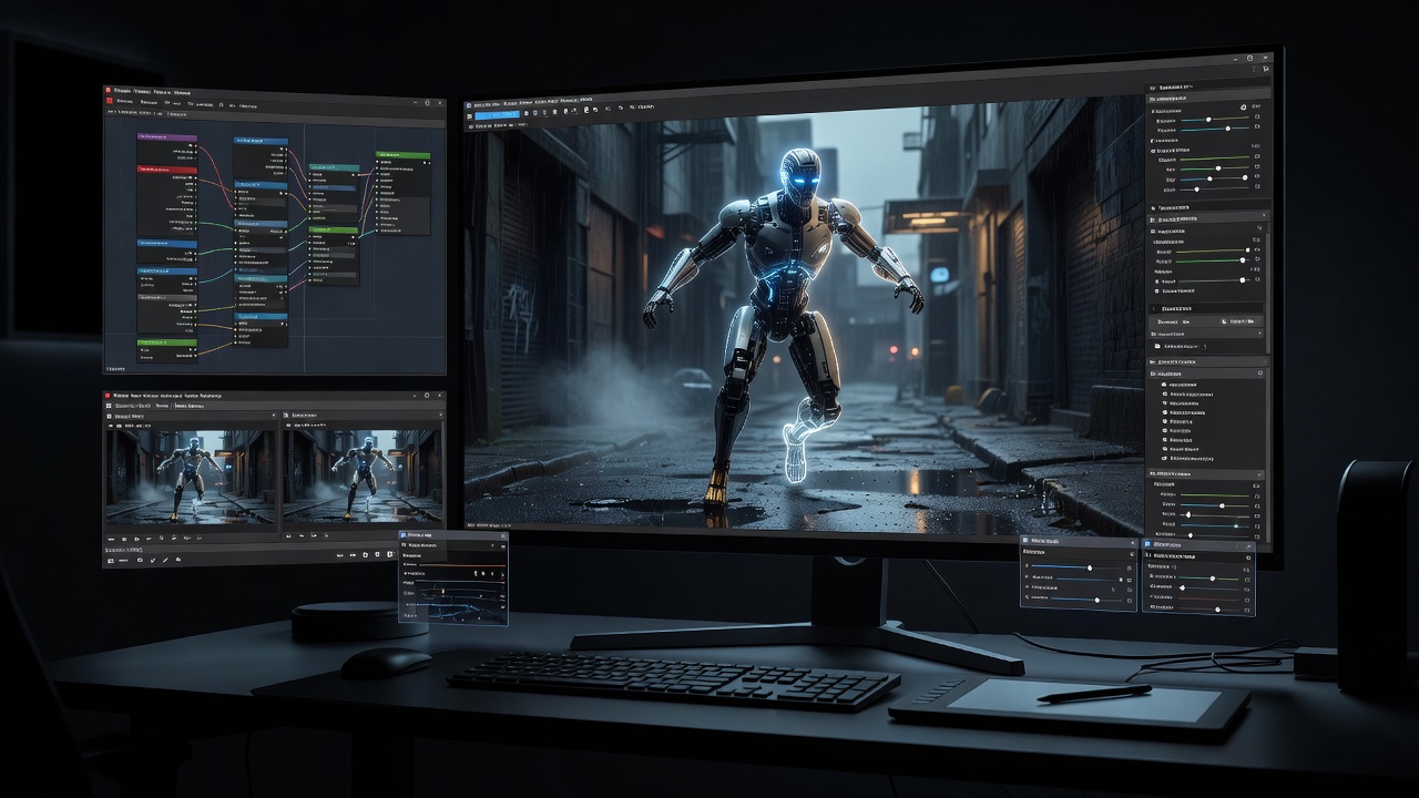 Wonder Dynamics CGI Compositing Interface